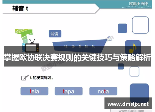 掌握欧协联决赛规则的关键技巧与策略解析 掌握欧协联决赛规则的关键技巧与策略解析